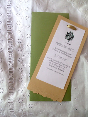 she made ecofriendly budgetminded handcrafted wedding invitations