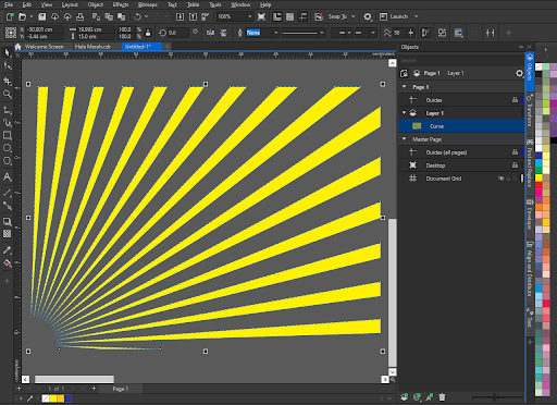 Cara Mudah Membuat Sunbrust dengan CoelDraw