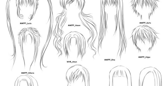 Menggambar rambut perempuan anime  Ferry Nurdiansyah