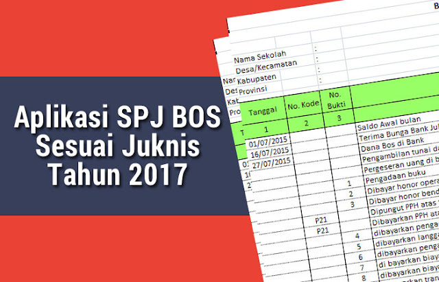 Aplikasi SPJ BOS Sesuai Juknis Tahun 2017