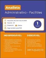 Vaga de Analista Administrativo em Caucaia/CE