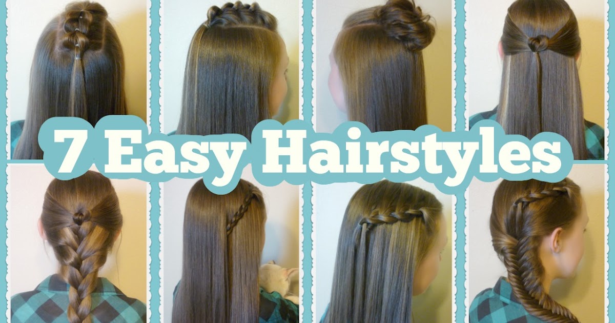 7 Quick & Easy Hairstyles For School  Hairstyles For 