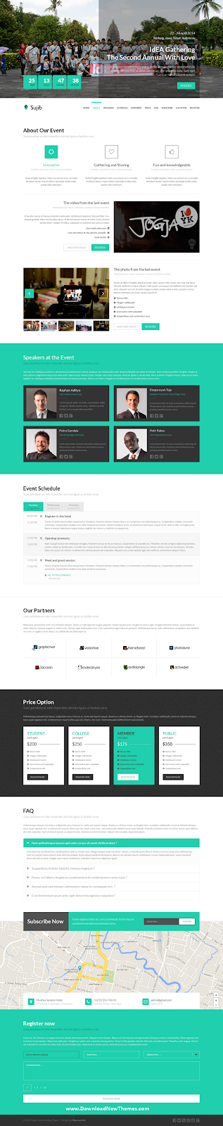 Event Landing Page HTML Template 