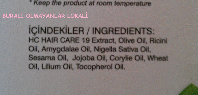 Buralı Olmayanlar Lokali- HC Hair Care