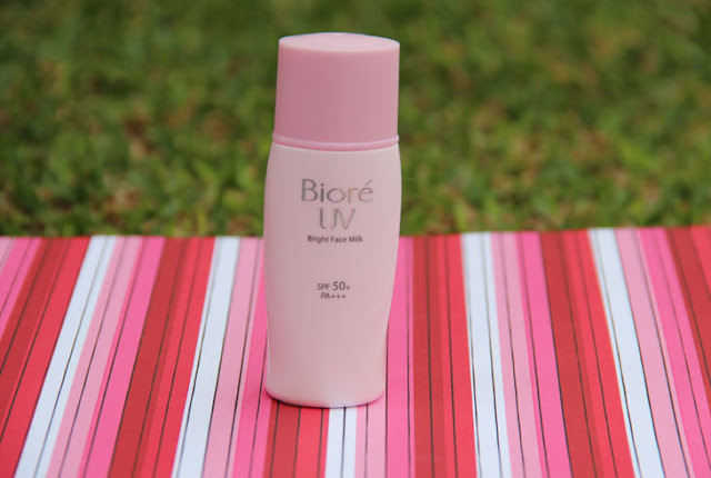 Review Kem Chống Nắng Biore UV Bright Face Milk SPF50 Sáng Hồng, biore, kem chống nắng, kem chống nắng biore, biore sáng hồng