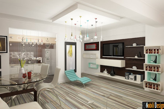 Design interior apartament modern 4 camere - Amenajari interioare case moderne