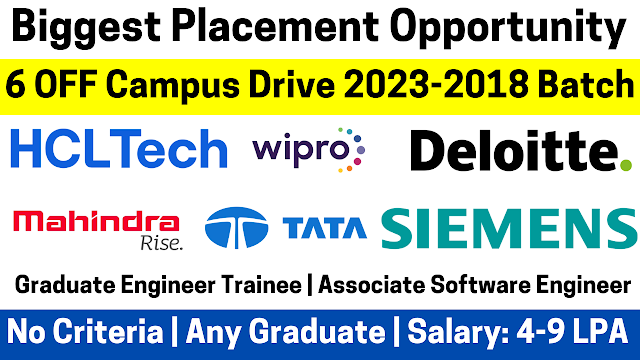 Wipro Started Off Campus Direct Hiring 2023-2019 Batch