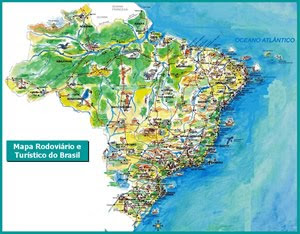  Mapa rodoviário do Brasil