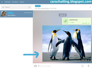 Cara mengirim Telegram For PC