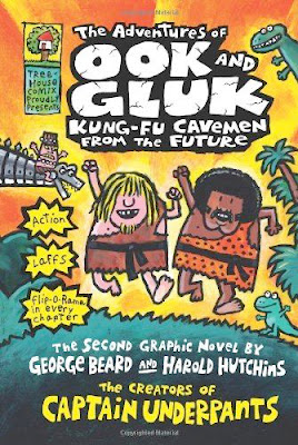 bookcover of Adventures of Ook and Gluk, Kung-Fu Cavemen from the Future by Dav Pilkey