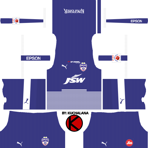 Bengaluru Fc 2018 - Dream League Soccer Kits - Kuchalana