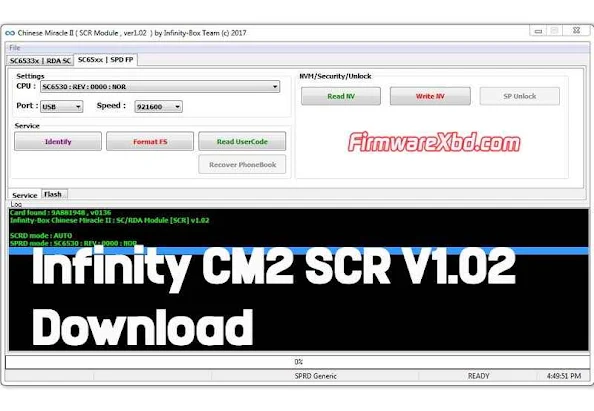 Infinity CM2 SCR V1.02 Setup File Download