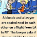 A blonde and a lawyer