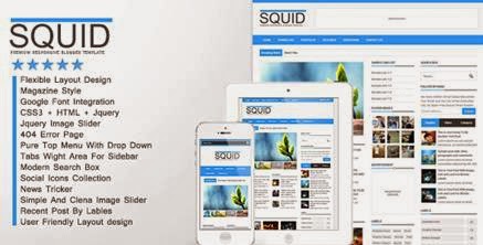 Squid ThemeForest Clean Responsive Blogger-bwtemplate blogs
