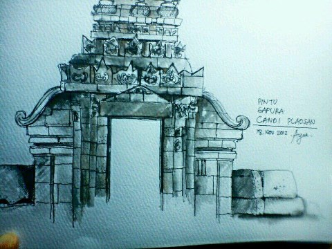 CANDI PLAOSAN DALAM PERSPEKTIF SKETSA  IS Jogja