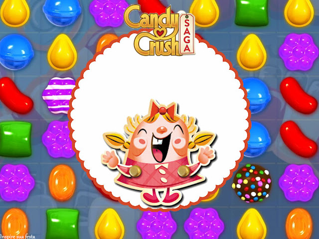 Candy Crush Party Free Printable Invitations, Labels or Cards.