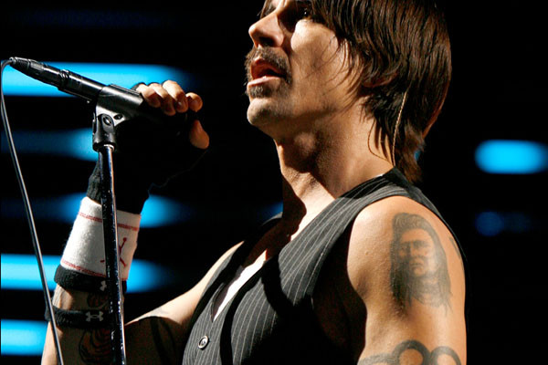 Celebrity Tattoo Ideas for Men | Anthony Kiedis Portrait Tattoo