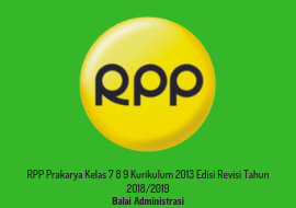 RPP Prakarya Kelas 7 8 9 Kurikulum 2013 Edisi Revisi Tahun 2018/2019