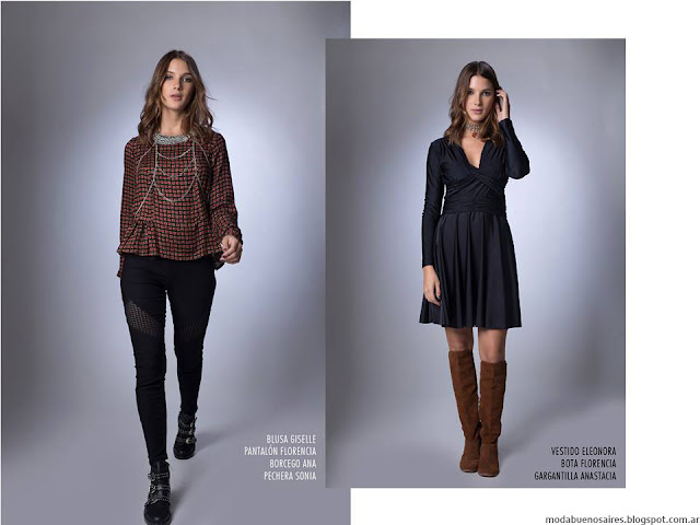 La Cofradía otoño invierno 2016. Moda invierno 2016 vestidos, pantalones, blusas.