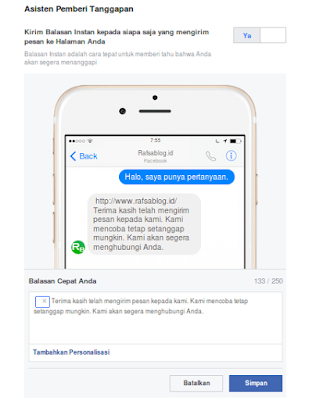 Cara mengaktifkan auto reply pesan pada fasnpage facebook √ Cara Mengaktifkan Auto Reply Pesan di Fanspage Facebook