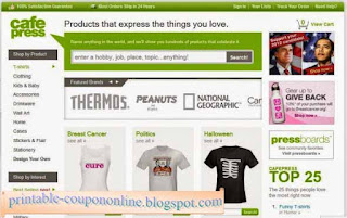 Free Printable CafePress Coupons