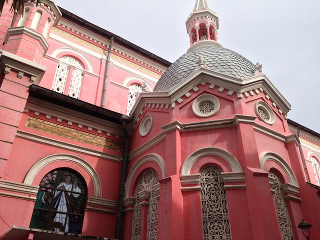 pink church in ho chi minh city tan dinh saigon