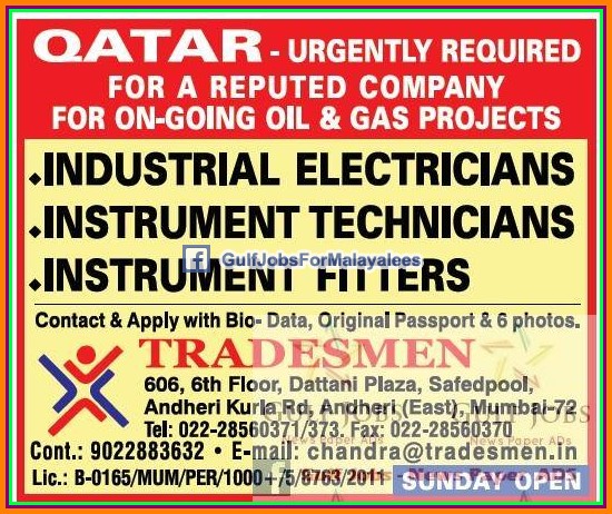 Oil & Gas Job vacancies for Qatar