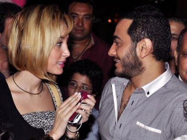 تامر حسني و زوجته الحسناء المغربيه