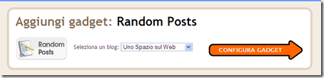 come aggiungere widget random post blog blogspot