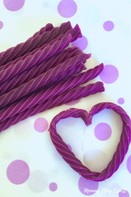 Grape Red Vines Licorice Candy Heart