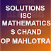 ISC MATHEMATICS CLASS 12 OP MALHOTRA SOLVED ANSWERS