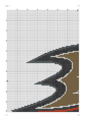 Anaheim Ducks cross stitch needlecraft pattern