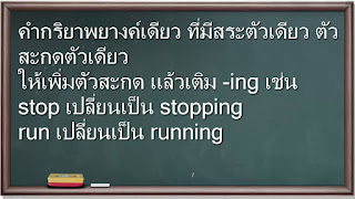   หลักการเติม ing, หลักการเติม ing 7 ข้อ, แบบฝึกหัดการเติม ing, การใช้ ing ในประโยค, กริยาที่เติม ing ไม่ได้, หลักการเติม ed, watch เติม ing, คำ กริยา ที่ เติม ing 2010, buy เติม ing