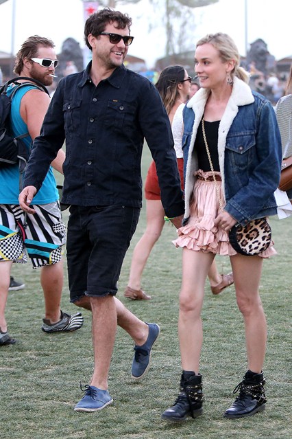 Joshua Jackson with girlfriend Diane Kruger at Coachella