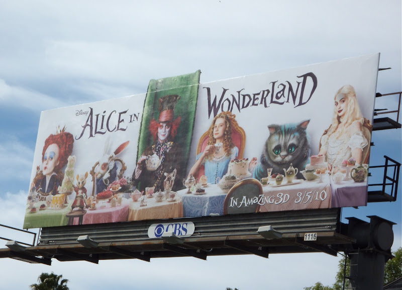 Alice in Wonderland billboard