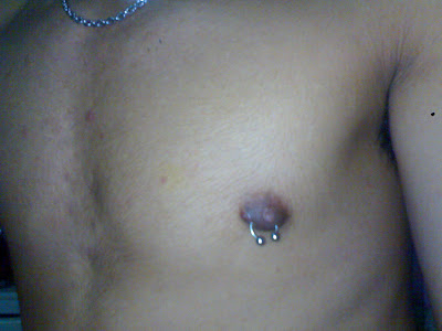 I only spend php 100 for my left nipple ring including the service fee