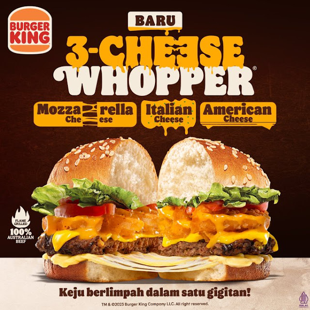Burger King 3-CHEESE WHOPPER