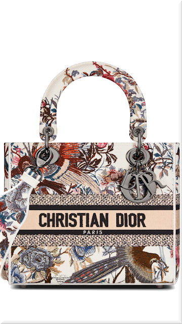 ♦Ecru multicolor Dior Jardin d'Hiver embroidery micro Lady Dior bag #dior #bags #2022 #brilliantluxury