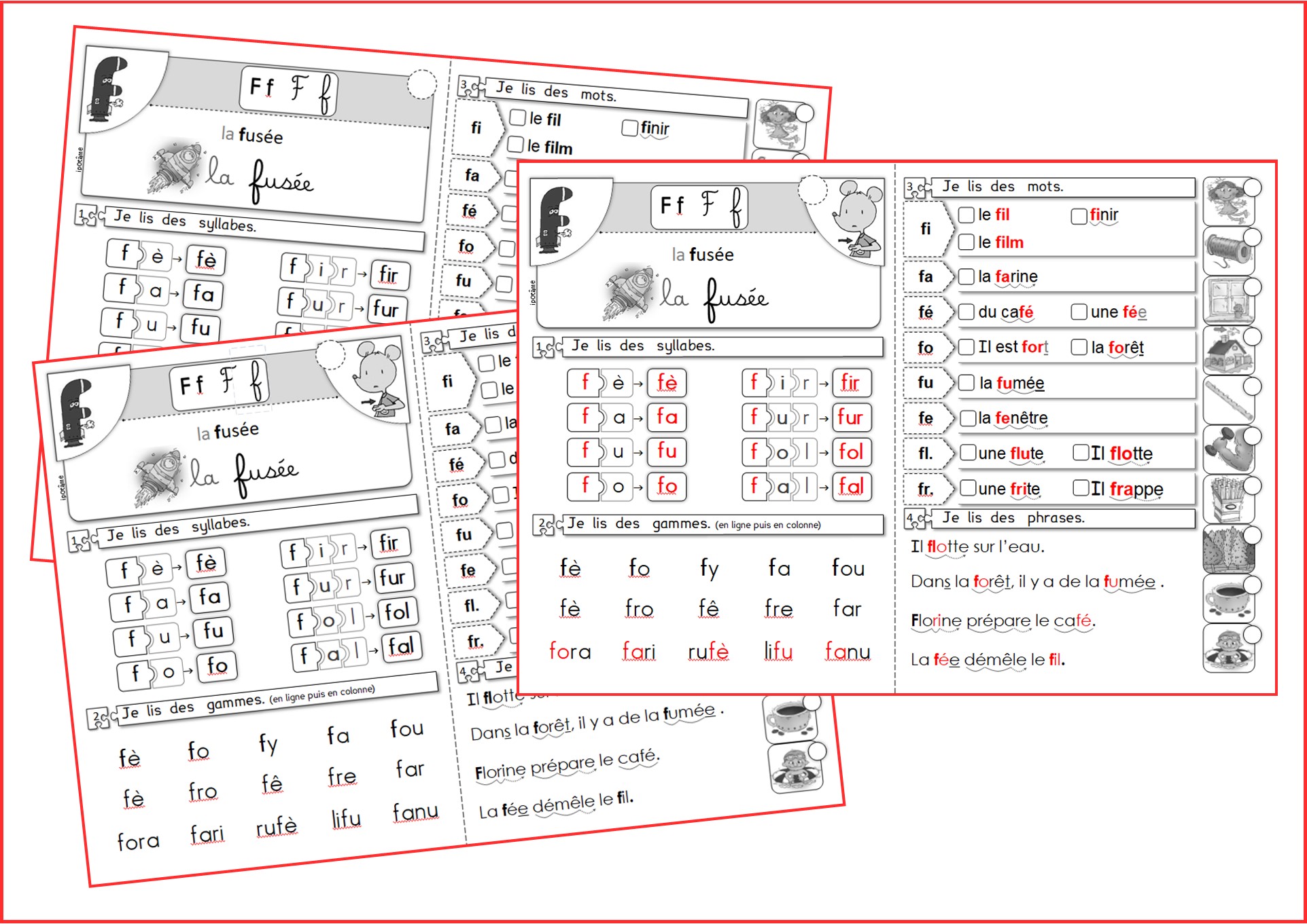 Fiches De Sons Cp Exercices Phonologie Et Code Cp Mme Folyot