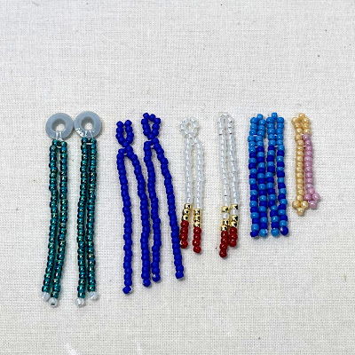 Comparison of multiple bead fringe styles and lengths
