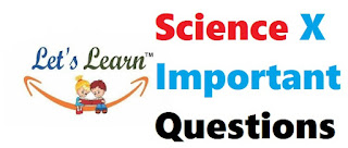 Class X Science Important Theory Questions CBSE 2018-2019-2020