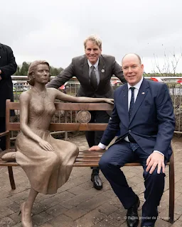 Princess Grace statue in Newport Ireland