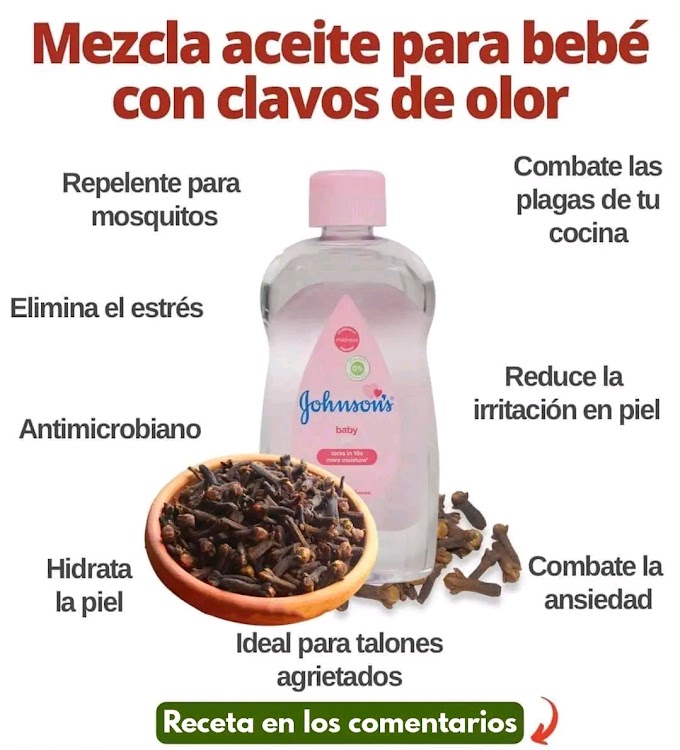 Aceite de bebe con clavo de olor 