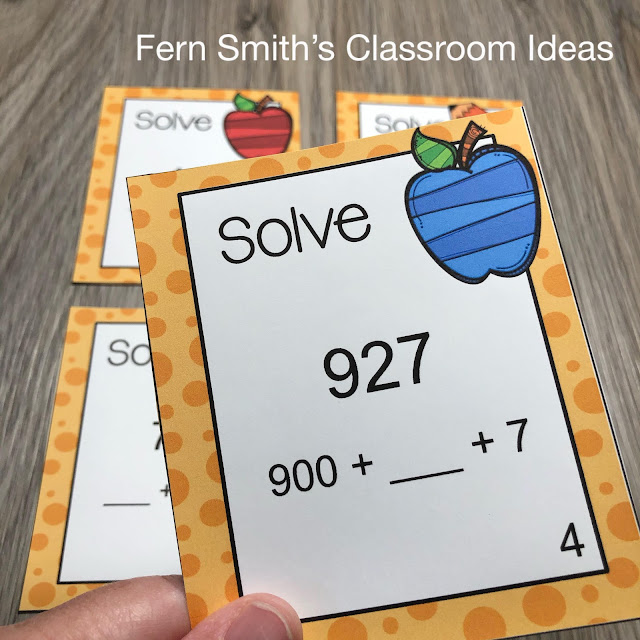 Click Here to Download This Addition & Subtraction Within 1,000 Task Cards Bundle. It is Perfect for Student Independent Work in Your Math Center!