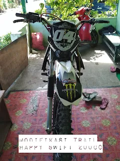 Modifikasi trail motor happy swift