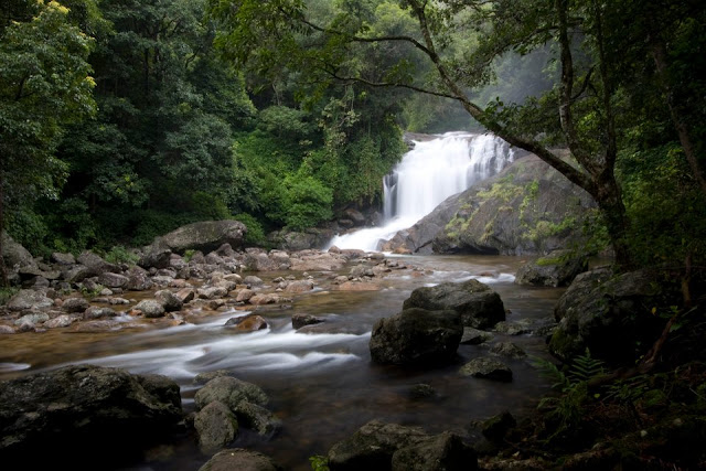 The enthralling Lukkam waterfalls at Munnar