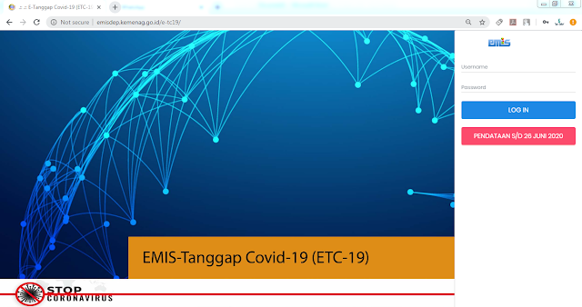 http://emisdep.kemenag.go.id/e-tc19/ Website Daftar Periksa Kesiapan Satuan Pendidikan Kemenag