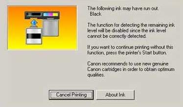 Cara mengatasi printer error ink run out Cara mengatasi printer error ink run out