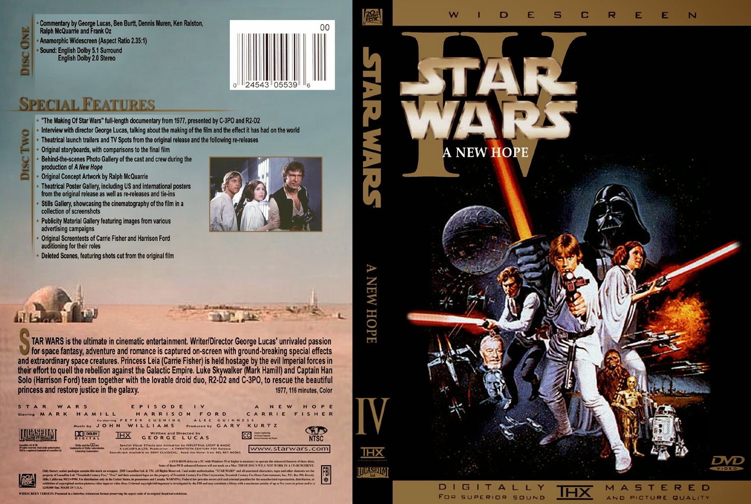 Star Wars Episode IV: A New Hope - DVD | Ultra Capas