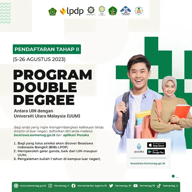 Beasiswa BIB Prestasi Magister Double Degree